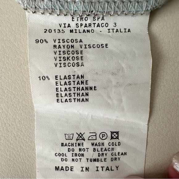 Etro Paisley Print Midi Length Dress (EU44, US8) - Picture 9 of 9